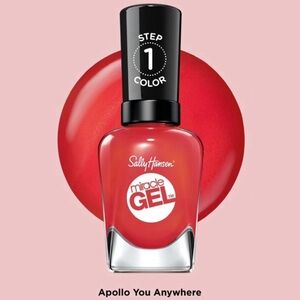 💞 New Sally Hansen Miracle Gel in Apollo You Anywhere, a Red Shade